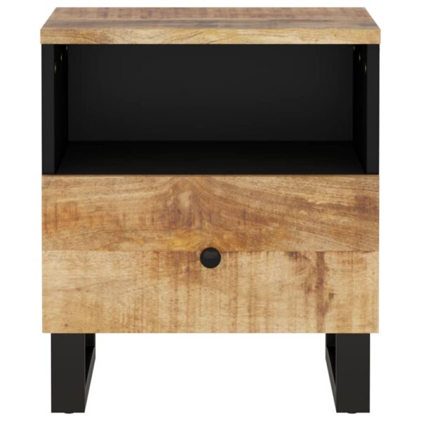 vidaXL Bedside Cabinet Solid Wood Mango&Engineered Wood - Image 4