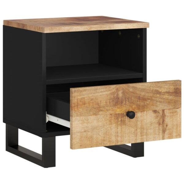 vidaXL Bedside Cabinet Solid Wood Mango&Engineered Wood - Image 5