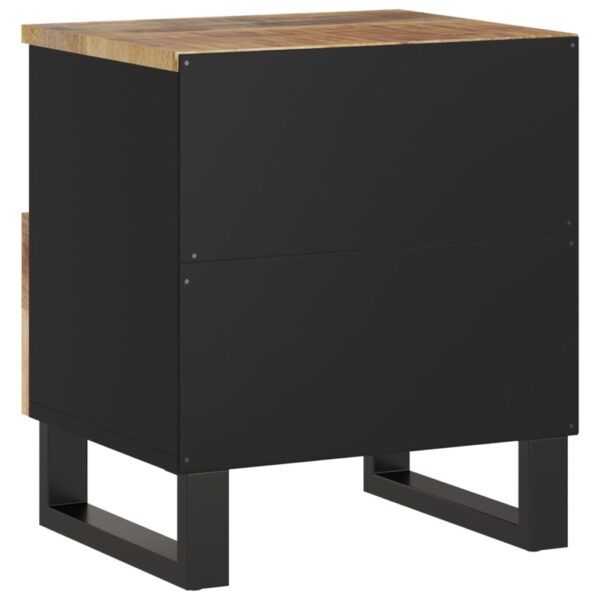 vidaXL Bedside Cabinet Solid Wood Mango&Engineered Wood - Image 6