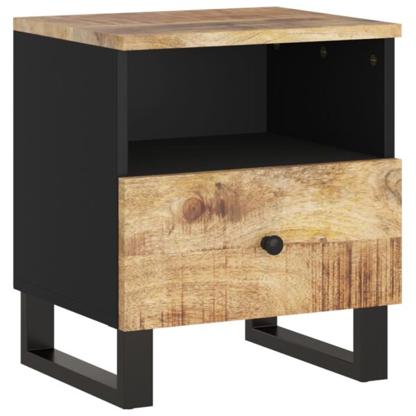 vidaXL Bedside Cabinet Solid Wood Mango&Engineered Wood - Image 11