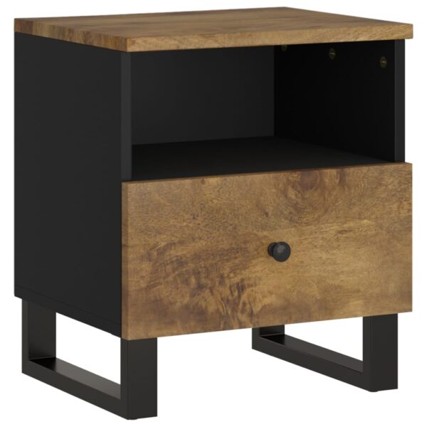 vidaXL Bedside Cabinet Solid Wood Mango&Engineered Wood - Image 2