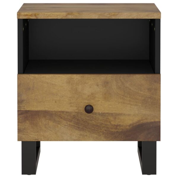 vidaXL Bedside Cabinet Solid Wood Mango&Engineered Wood - Image 4