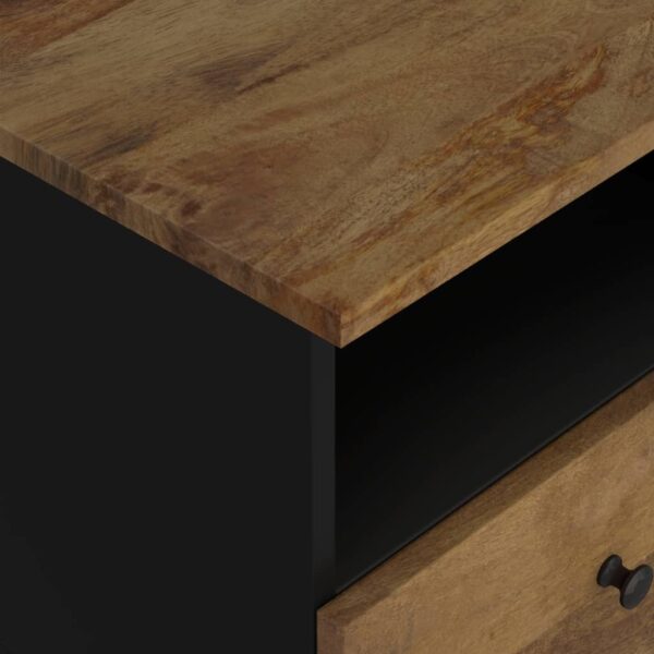 vidaXL Bedside Cabinet Solid Wood Mango&Engineered Wood - Image 7