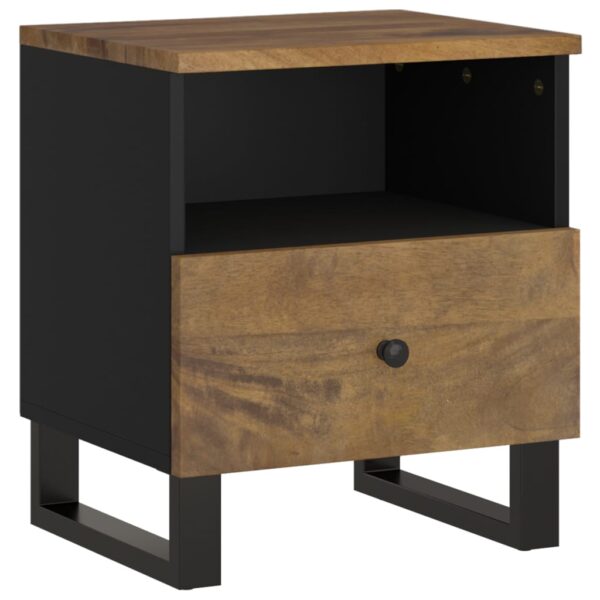 vidaXL Bedside Cabinet Solid Wood Mango&Engineered Wood - Image 10