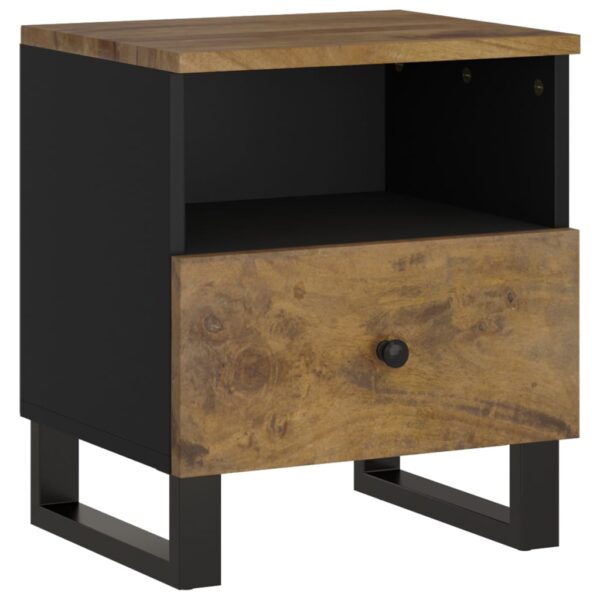 vidaXL Bedside Cabinet Solid Wood Mango&Engineered Wood - Image 11