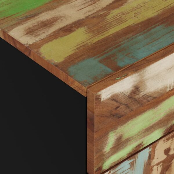 vidaXL Bedside Cabinet 19.7"x13"x23.6" Solid Wood Reclaimed&Engineered Wood - Image 7