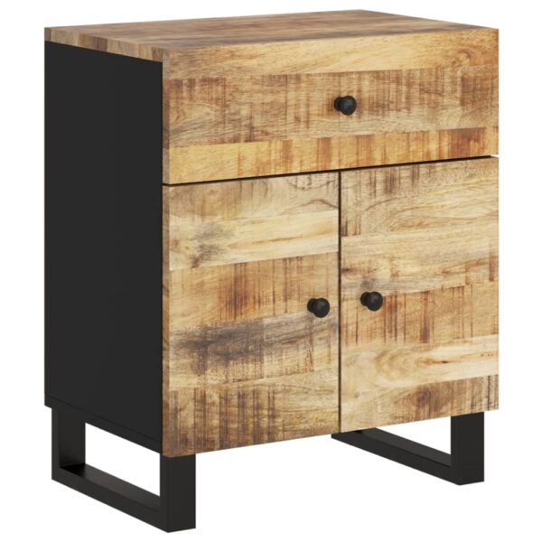 vidaXL Bedside Cabinet 19.7"x13"x23.6" Solid Wood Mango&Engineered Wood - Image 12