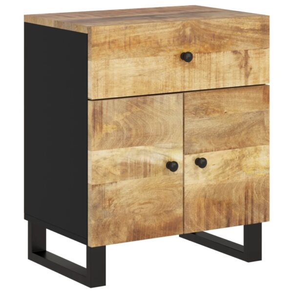 vidaXL Bedside Cabinet 19.7"x13"x23.6" Solid Wood Mango&Engineered Wood - Image 11