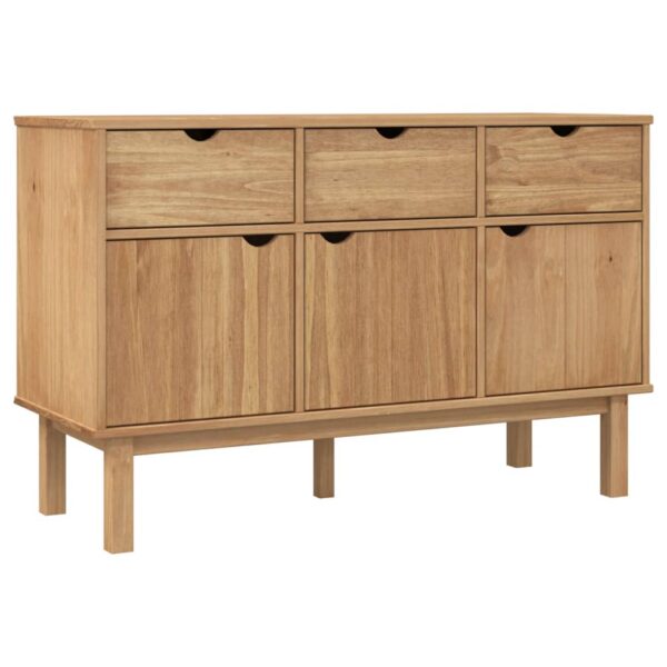 vidaXL Sideboard OTTA 44.9"x16.9"x28.9" Solid Wood Pine - Image 2