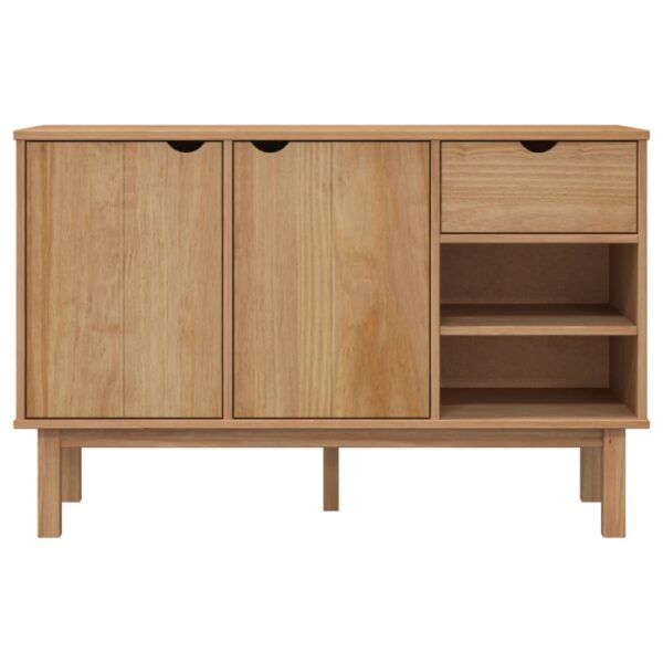 vidaXL Sideboard OTTA 44.9"x16.9"x28.9" Solid Wood Pine - Image 3