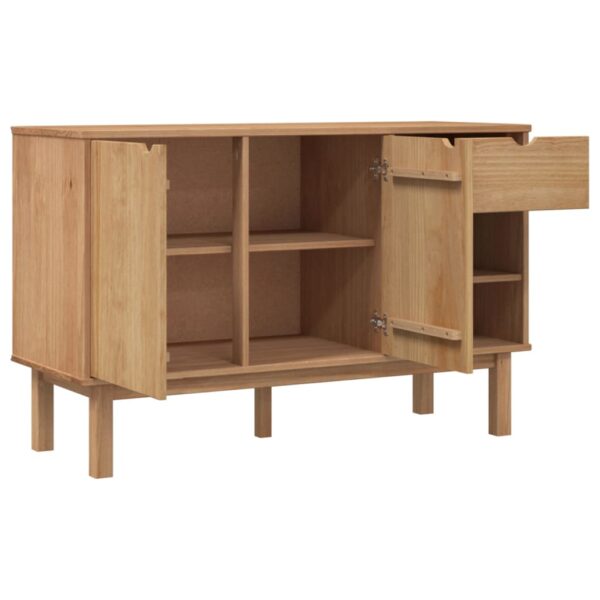 vidaXL Sideboard OTTA 44.9"x16.9"x28.9" Solid Wood Pine - Image 4