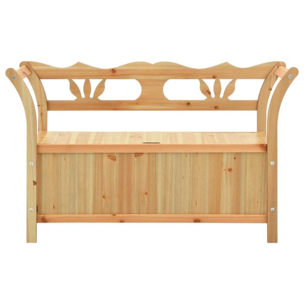 vidaXL Bench 42.1"x17.7"x29.7" Solid Wood Fir - Image 3