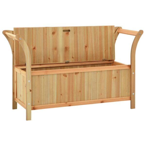 vidaXL Bench 42.1"x17.7"x29.7" Solid Wood Fir - Image 4