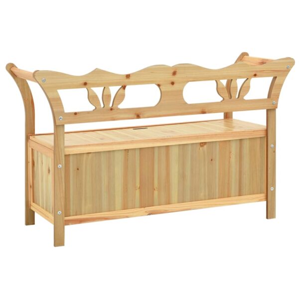 vidaXL Bench 42.1"x17.7"x29.7" Solid Wood Fir - Image 5