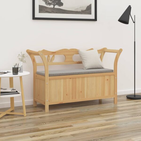 vidaXL Bench 42.1"x17.7"x29.7" Solid Wood Fir