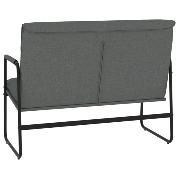 vidaXL Bench Dark Gray 39.4"x25.2"x31.5" Fabric - Image 5