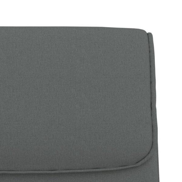 vidaXL Bench Dark Gray 39.4"x25.2"x31.5" Fabric - Image 6