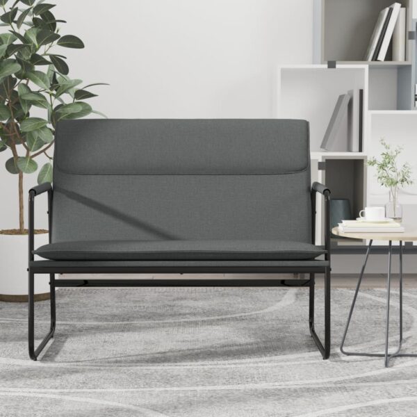 vidaXL Bench Dark Gray 39.4"x25.2"x31.5" Fabric