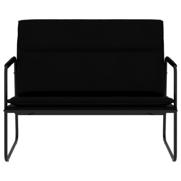 vidaXL Bench Black 39.4"x25.2"x31.5" Faux Leather - Image 3