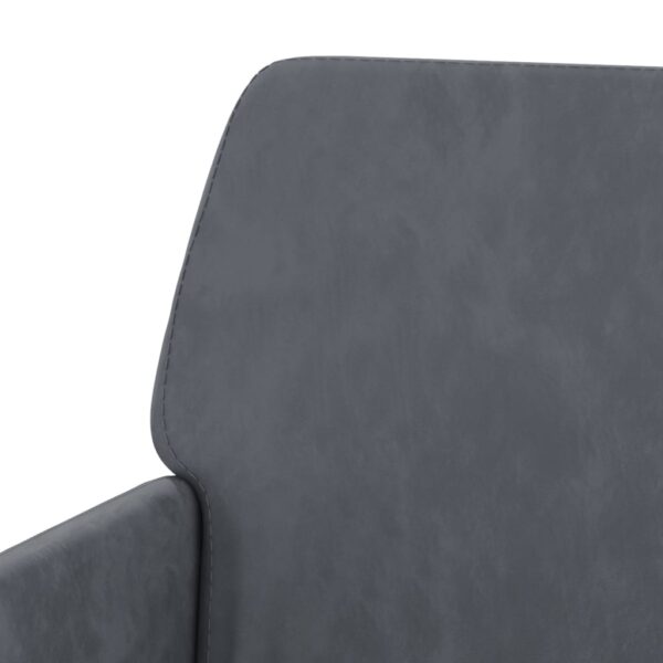 vidaXL Bench Dark Gray 42.5"x31.1"x31.1" Velvet - Image 6