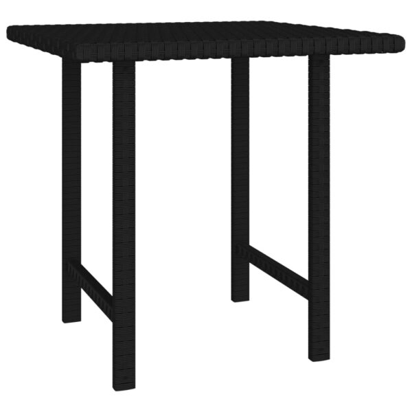 vidaXL Side Tables 3 pcs Black Poly Rattan - Image 4