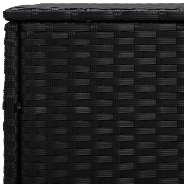 vidaXL Side Tables 3 pcs Black Poly Rattan - Image 6