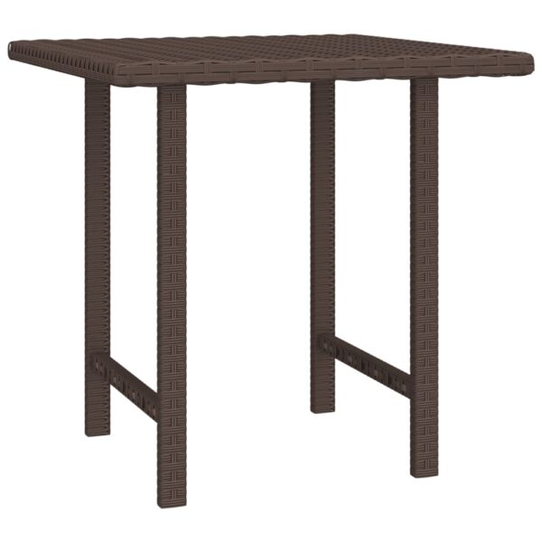 vidaXL Side Tables 3 pcs Brown Poly Rattan - Image 4