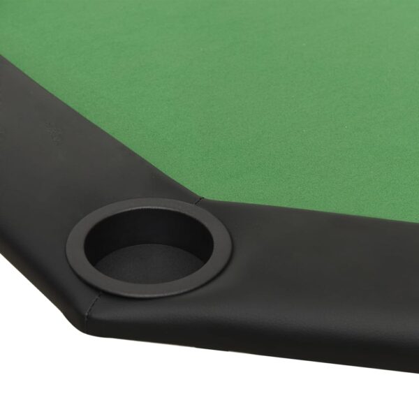 vidaXL 8-Player Folding Poker Table Green 42.5"x42.5"x29.5" - Image 5