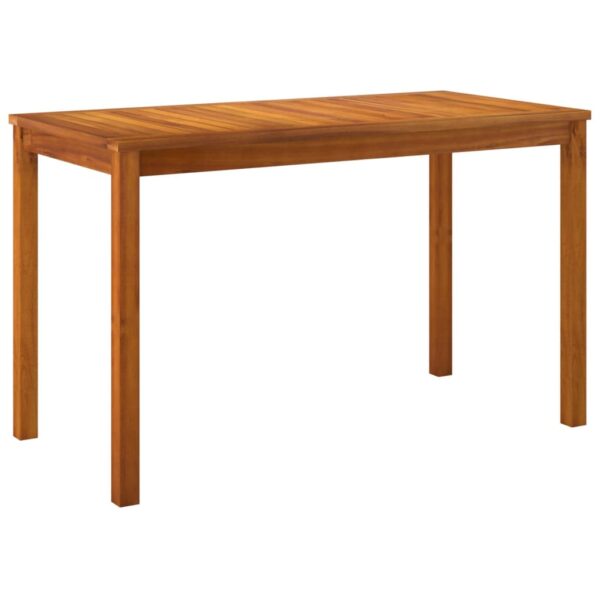 vidaXL Patio Table 43.3"x21.7"x26.4" Solid Wood Acacia - Image 2