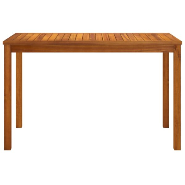 vidaXL Patio Table 43.3"x21.7"x26.4" Solid Wood Acacia - Image 3