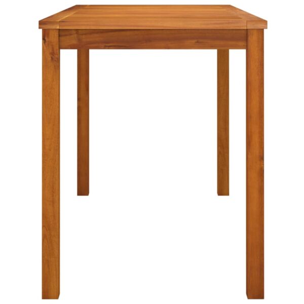 vidaXL Patio Table 43.3"x21.7"x26.4" Solid Wood Acacia - Image 4