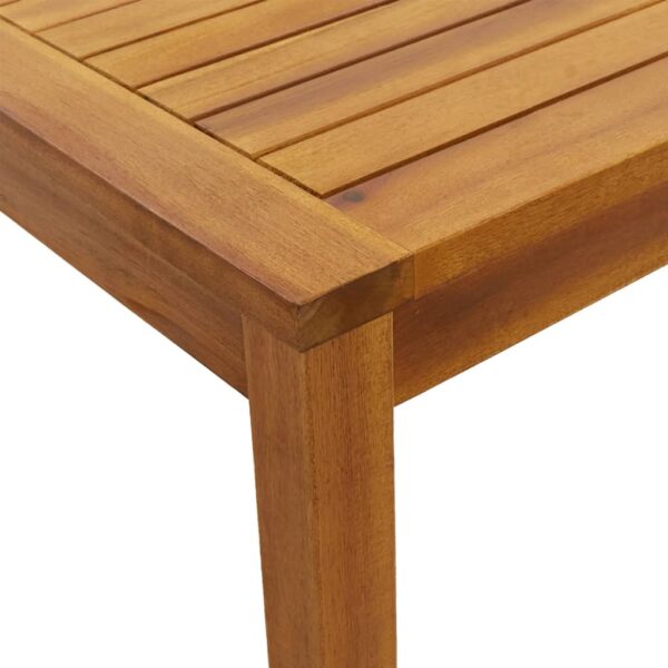 vidaXL Patio Table 43.3"x21.7"x26.4" Solid Wood Acacia - Image 6