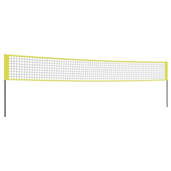 vidaXL Volleyball Net Yellow and Black 324"x96.1" PE Fabric - Image 2