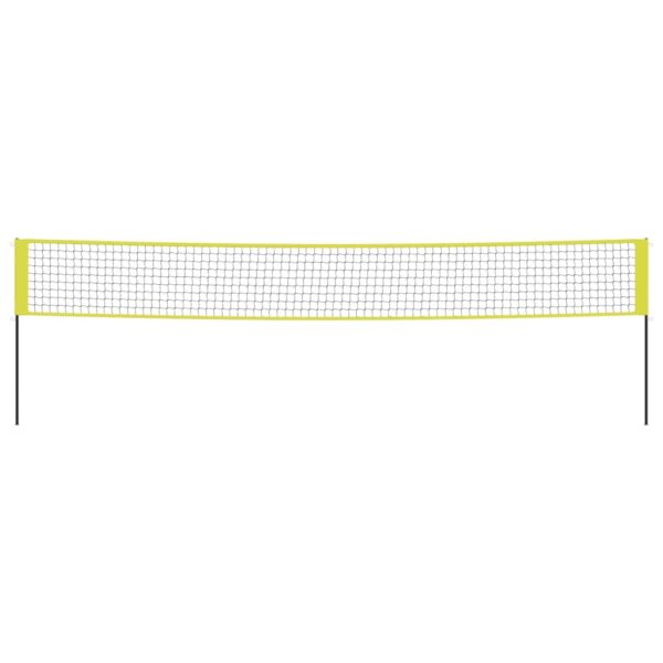 vidaXL Volleyball Net Yellow and Black 324"x96.1" PE Fabric - Image 3