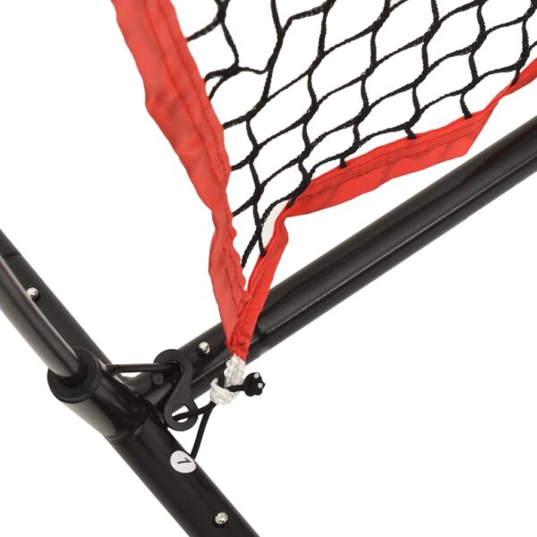 vidaXL Portable Baseball Net Black and Red 72"x41.3"x72" Polyester - Image 6