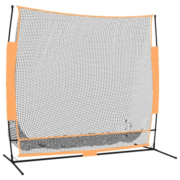 vidaXL Golf Practice Net Black and Orange 84.6"x42.1"x85" Polyester - Image 2