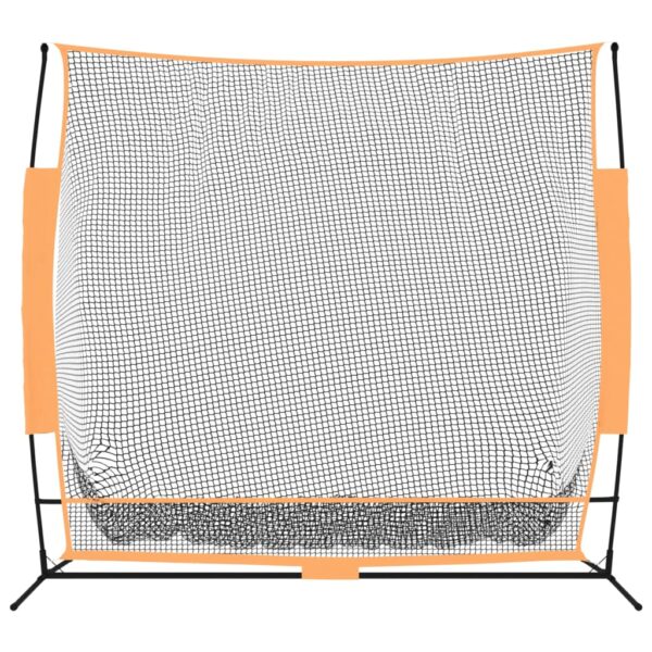 vidaXL Golf Practice Net Black and Orange 84.6"x42.1"x85" Polyester - Image 3