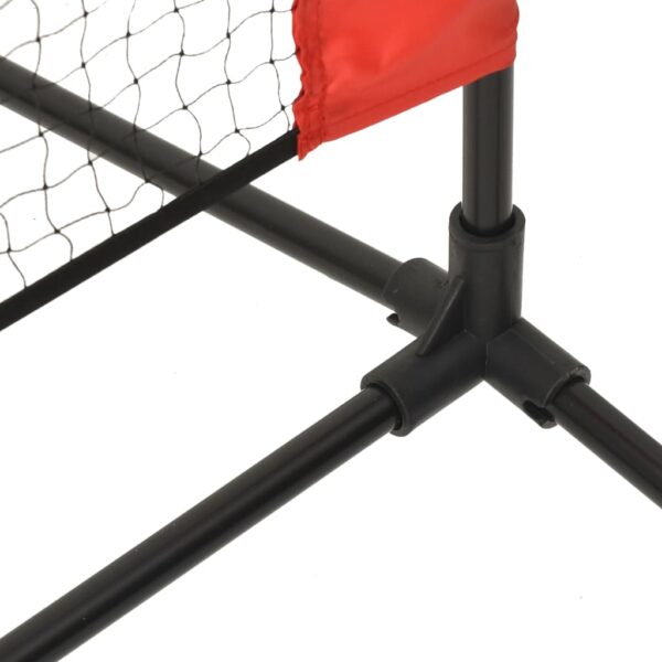 vidaXL Tennis Net Black and Red 118.1"x39.4"x34.3" Polyester - Image 5