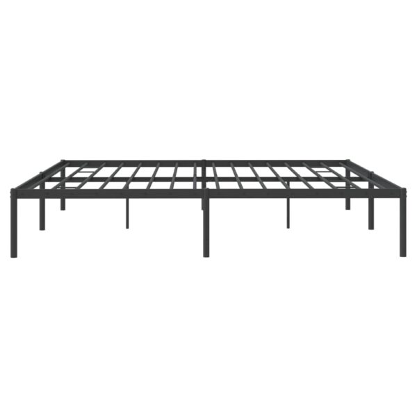 vidaXL Metal Bed Frame Black 72"x83.9" California King - Image 6