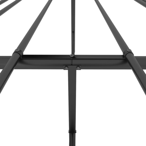 vidaXL Metal Bed Frame Black 72"x83.9" California King - Image 7