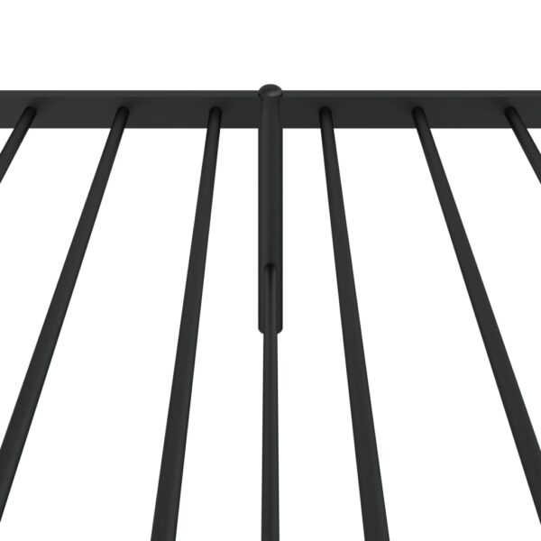 vidaXL Metal Bed Frame with Headboard Black 39.4"x78.7" - Image 8