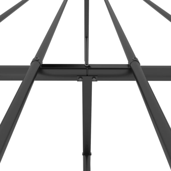 vidaXL Metal Bed Frame with Headboard and Footboard Black 53.9"x74.8" Full - Image 8