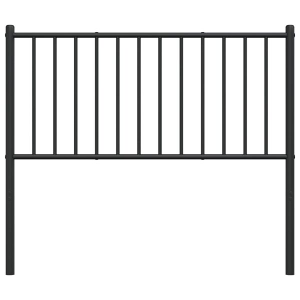 vidaXL Metal Headboard Black 39.4" - Image 5