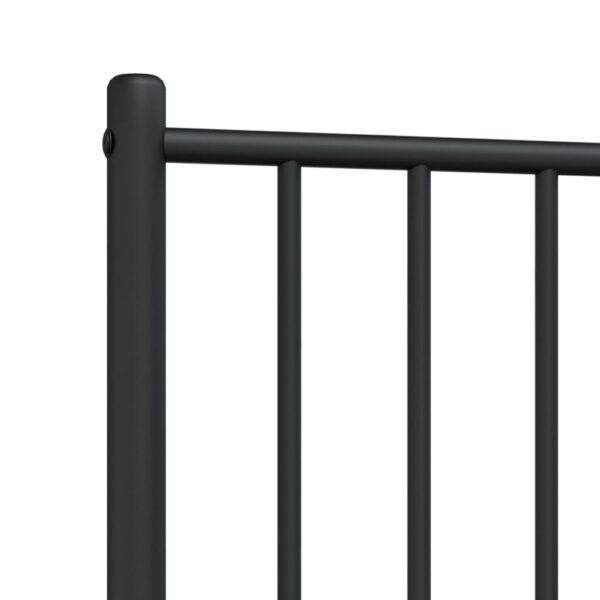 vidaXL Metal Headboard Black 39.4" - Image 6