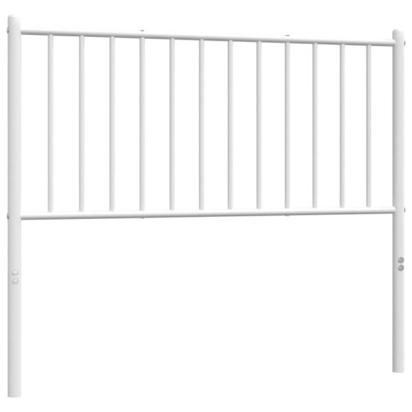 vidaXL Metal Headboard White 39.4" - Image 4