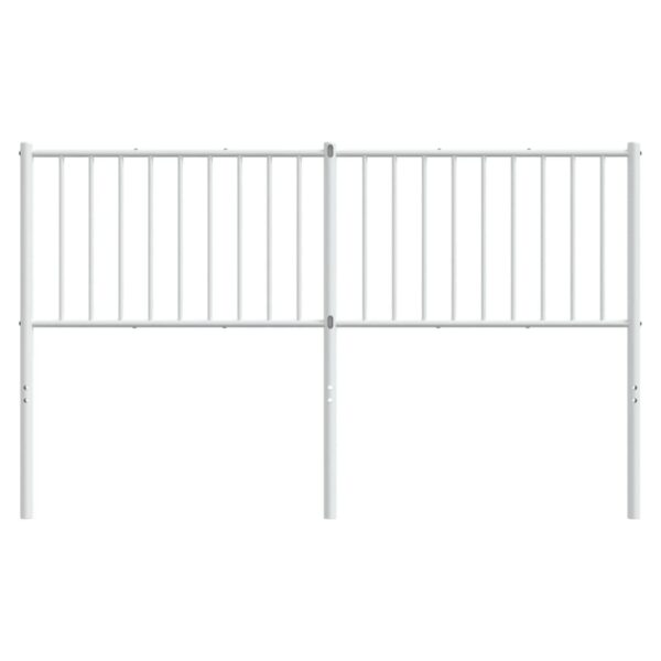 vidaXL Metal Headboard White 59.1" - Image 3