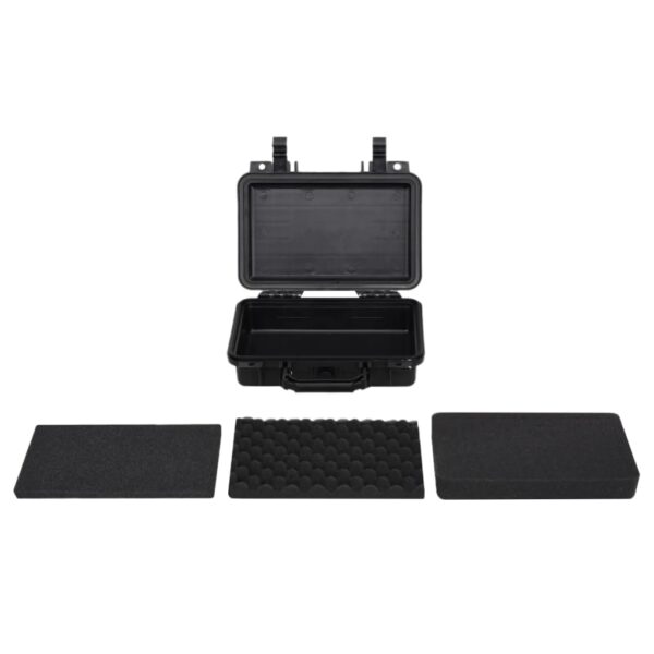 vidaXL Portable Flight Case Black 11.8"x8.7"x3.9" PP - Image 2