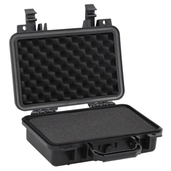 vidaXL Portable Flight Case Black 11.8"x8.7"x3.9" PP - Image 3