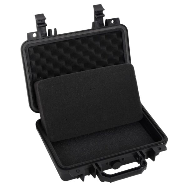 vidaXL Portable Flight Case Black 11.8"x8.7"x3.9" PP - Image 4