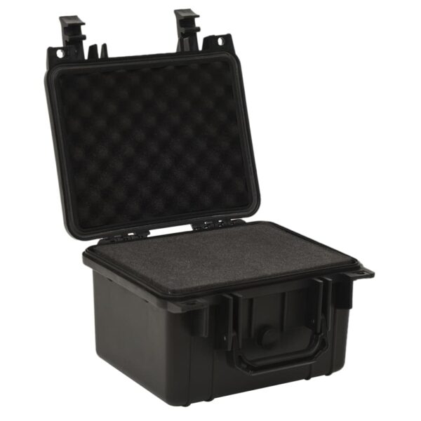 vidaXL Portable Flight Case Black 10.6"x9.8"x7.1" PP - Image 3